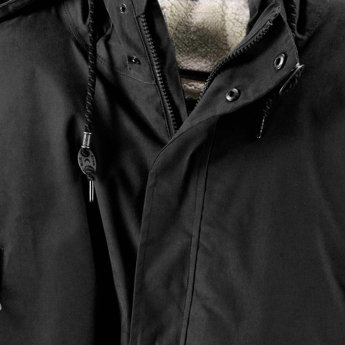 Blue Wave Funktionsparka, wind- und wasserdicht schwarz