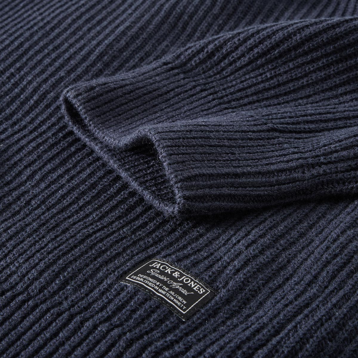 Jack&Jones Strickpullover aus Baumwollmischung marine