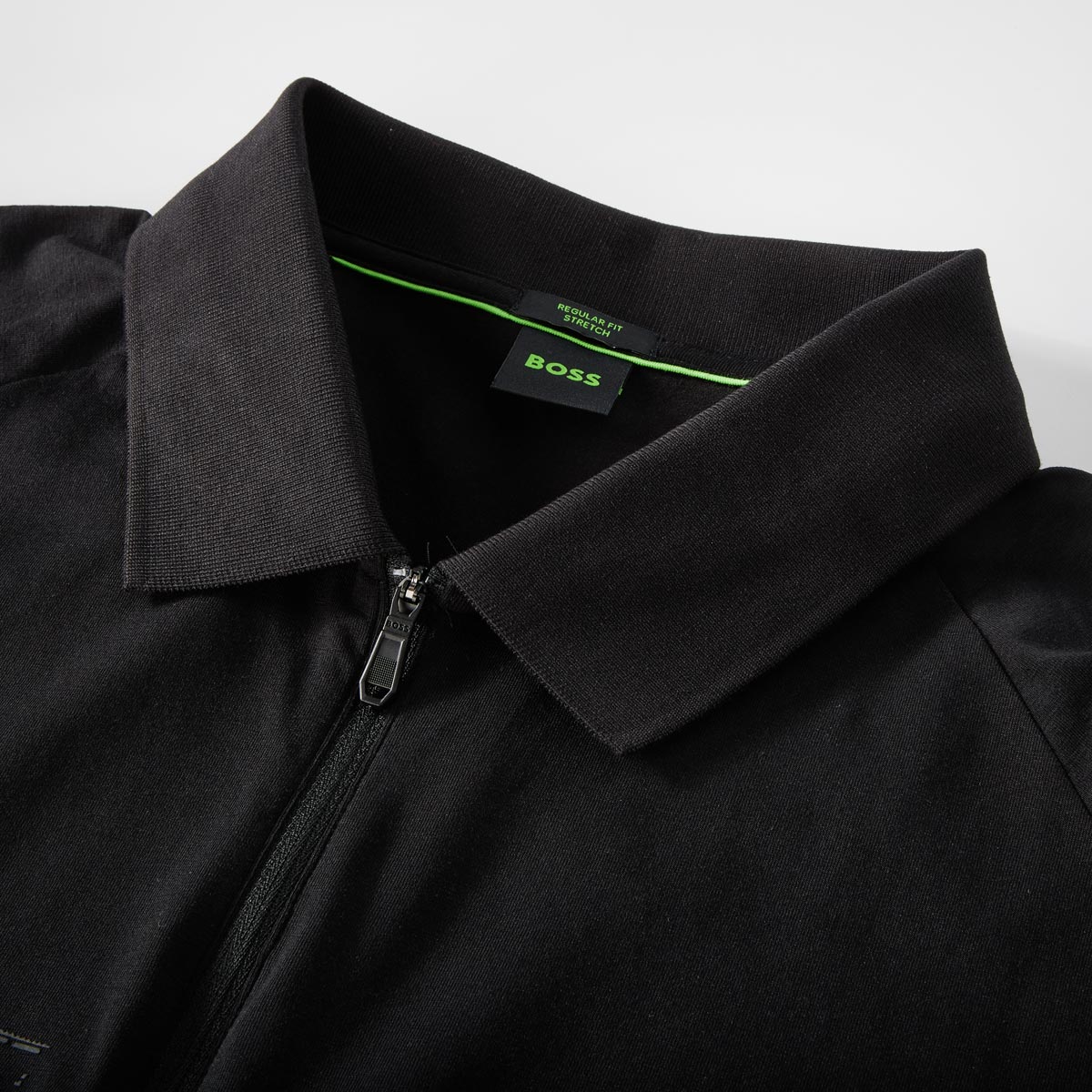 BOSS Poloshirt mit Stretch schwarz