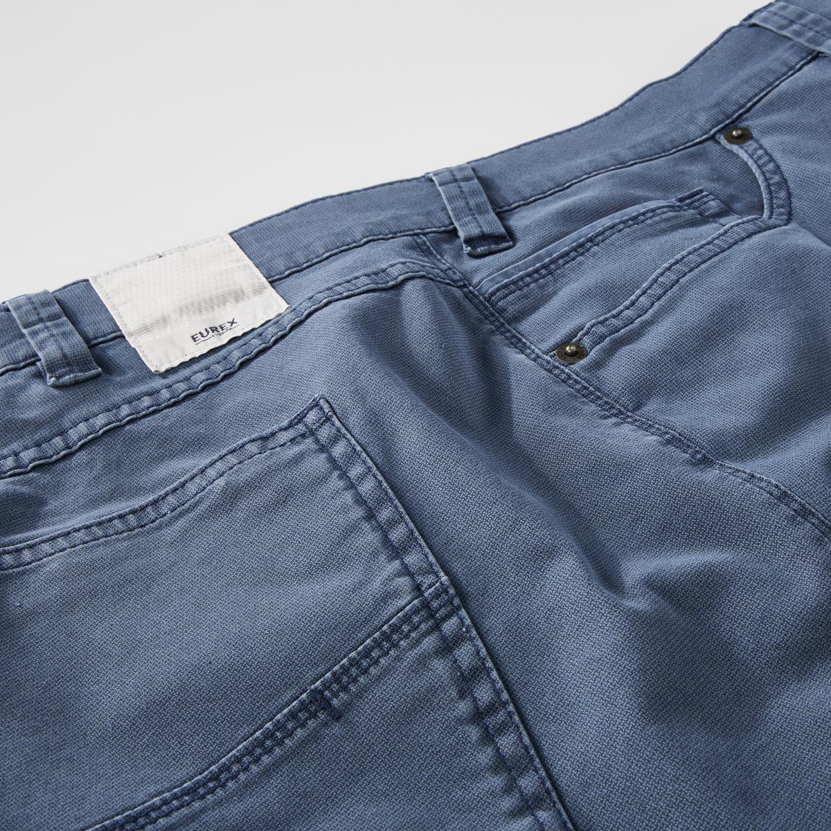 Eurex by Brax Stretch-Baumwollhose "Luke", Tapered Fit mittelblau