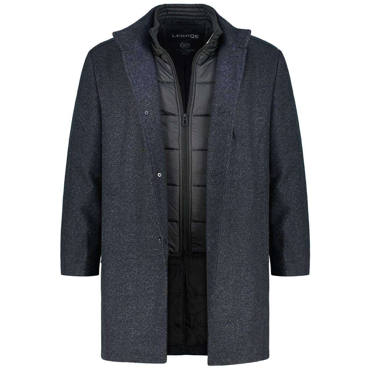 Lerros Kurzmantel aus Wollmischung blau