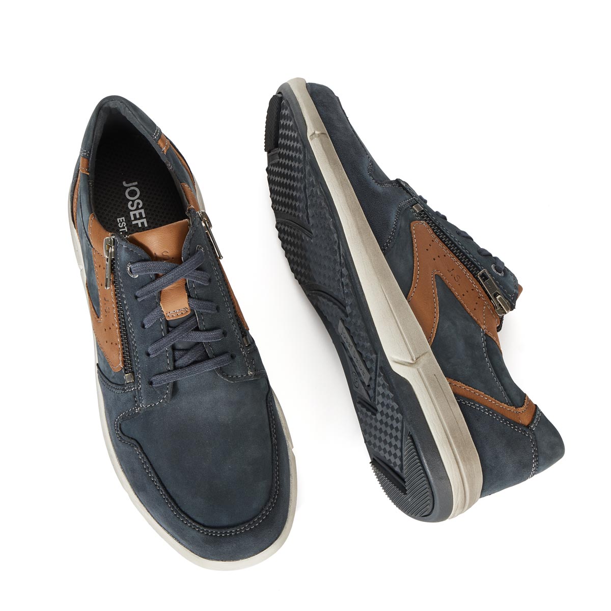 JOSEF SEIBEL Halbschuh "Enrico 20" mit Wechselfußbett, extraweit  mittelblau