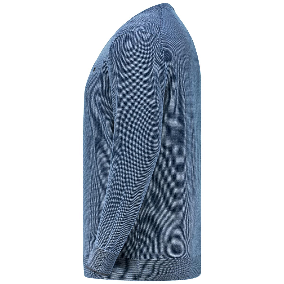 Lerros Pullover in Reiskorn-Struktur blau