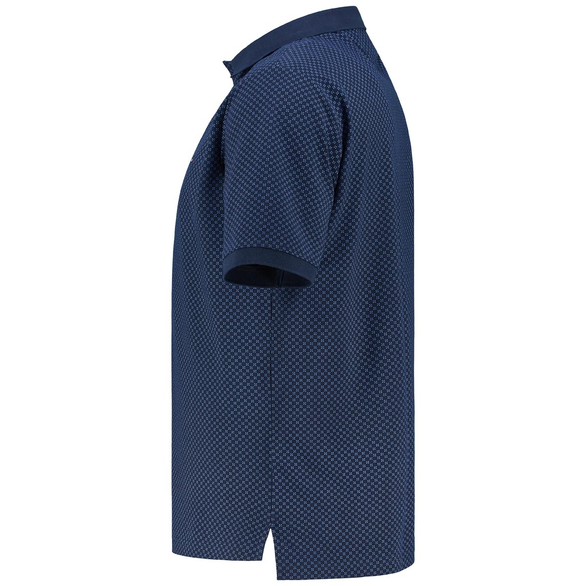 Tommy Hilfiger Poloshirt mit Allover-Muster dunkelblau
