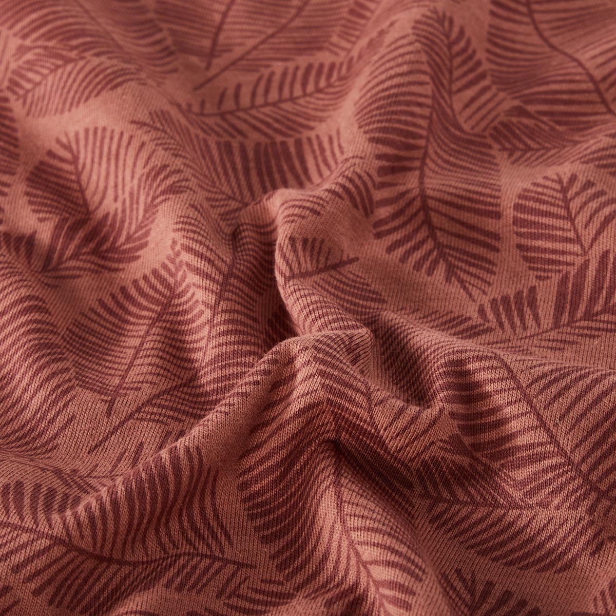 North T-Shirt mit Allover-Muster braun