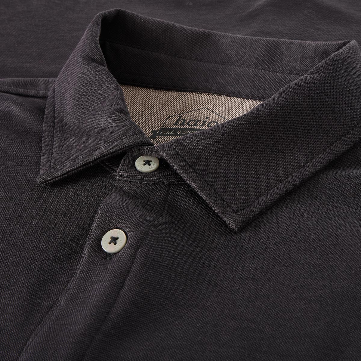 Hajo Polohemd "Soft Knit", bügelleicht schwarz