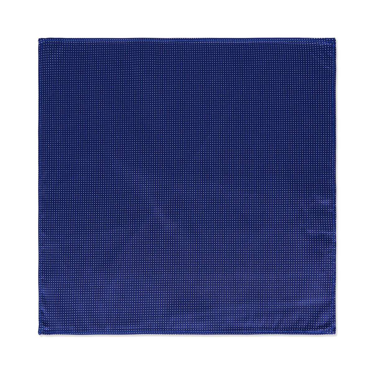 Seidenfalter Einstecktuch aus Seide, gepunktet blau