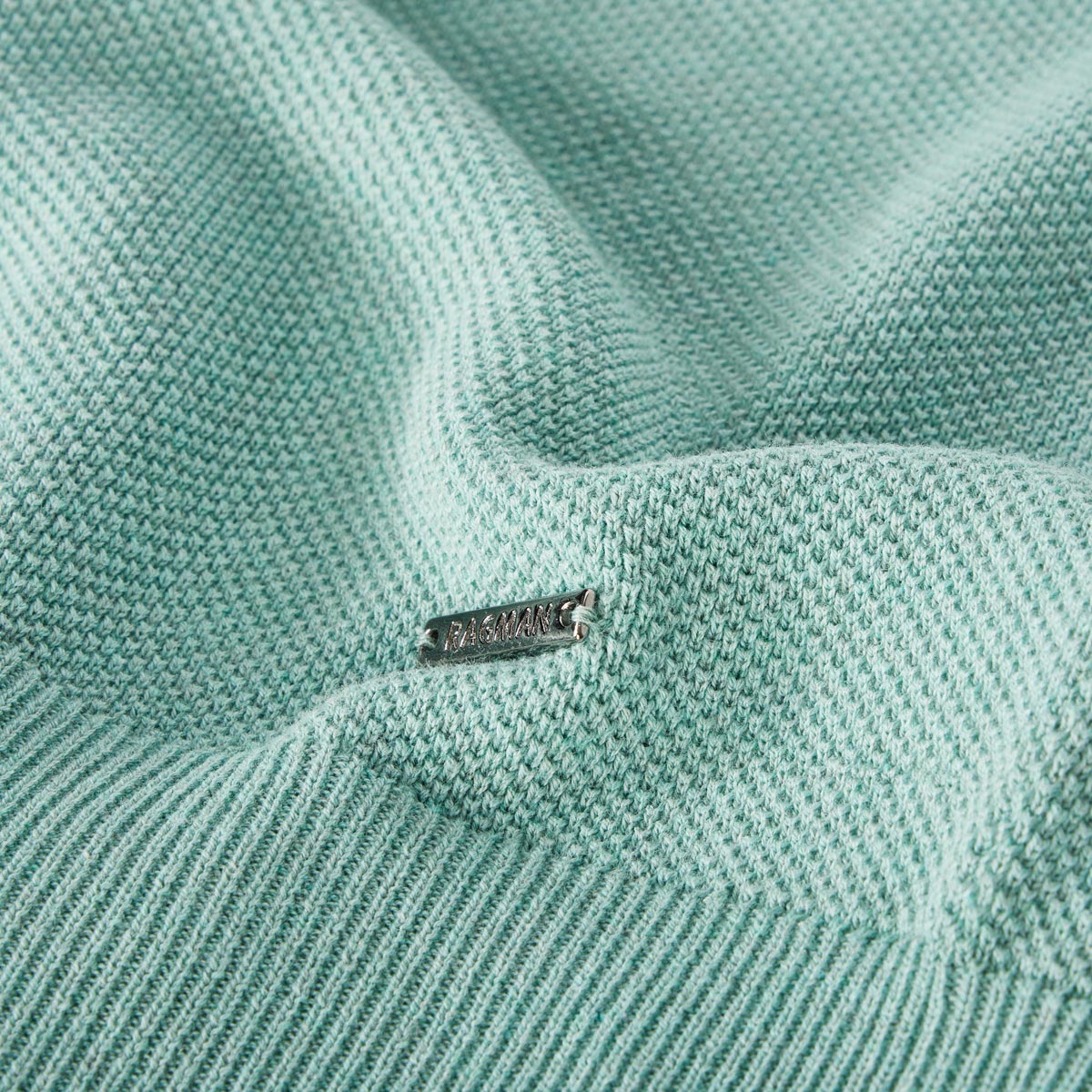 RAGMAN Strick-Poloshirt mint