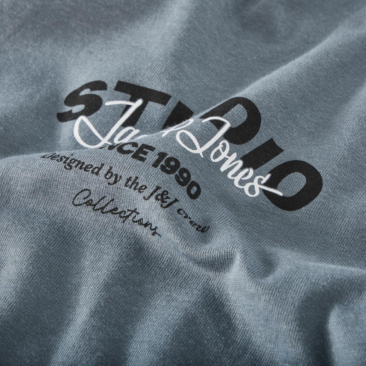 Jack&Jones Longsleeve mit Label-Print grau