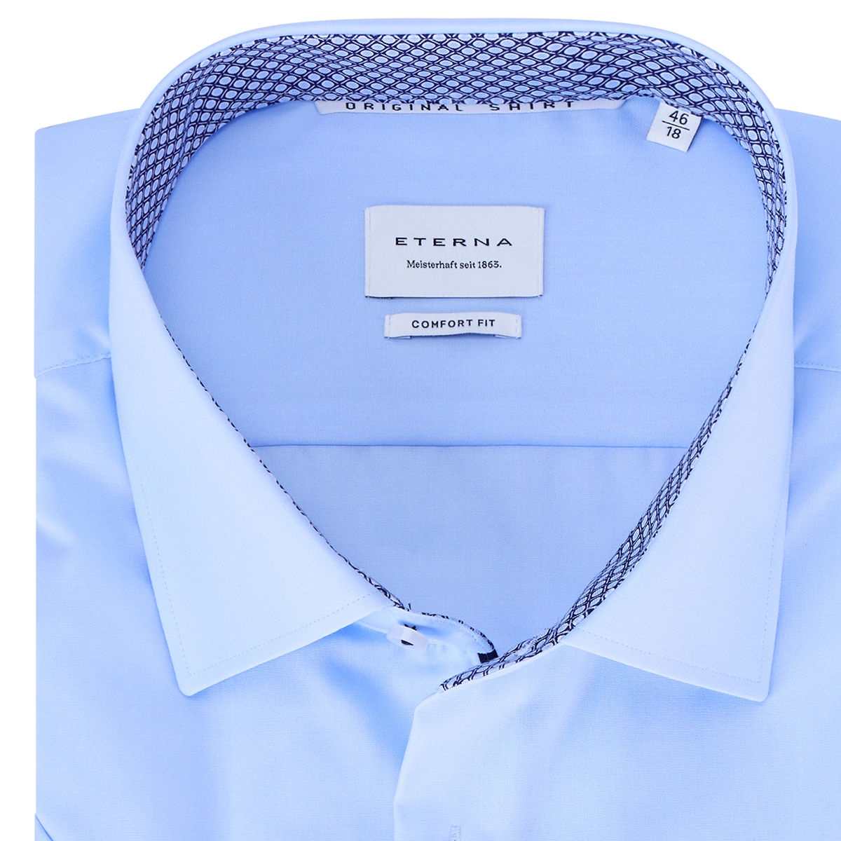 ETERNA Businesshemd, kurzarm, bügelfrei hellblau