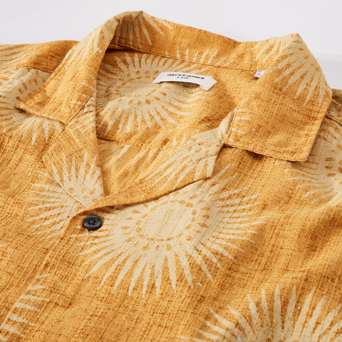 Jack&Jones Freizeithemd mit Allover-Muster curry