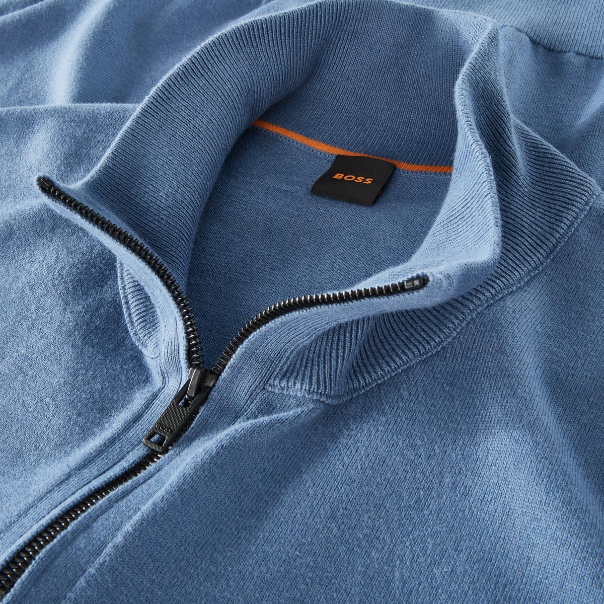 BOSS Troyer mit Elasthan blau