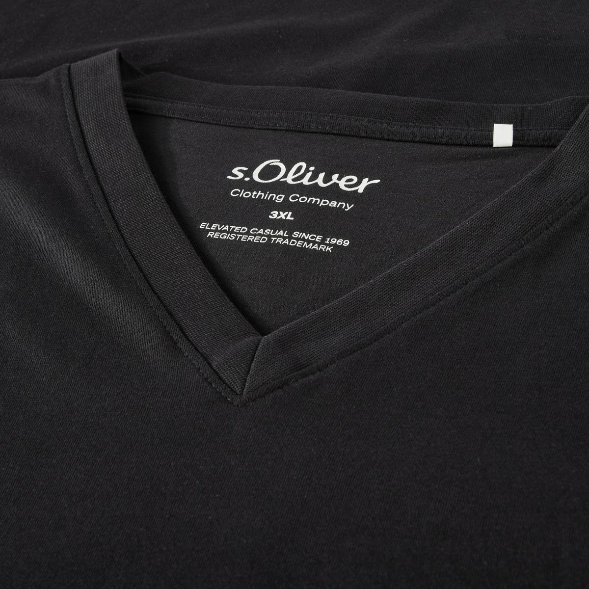 s.Oliver Basic-T-Shirt Farbe schwarz Größe: 5XL günstig online kaufen