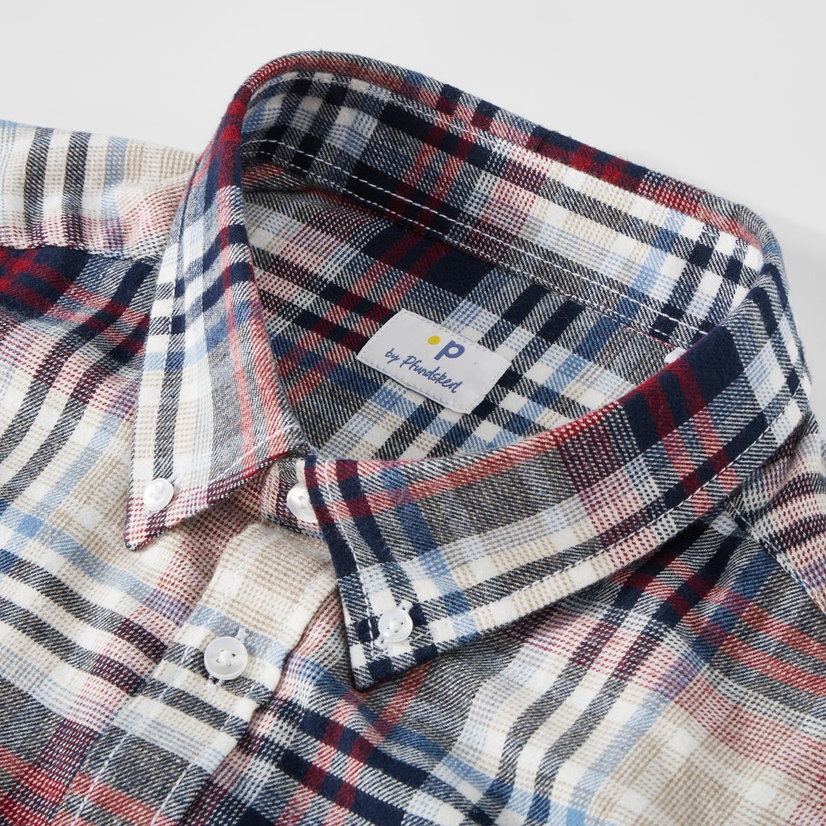 Pfundskerl Flanellhemd mit Karo-Muster dunkelblau
