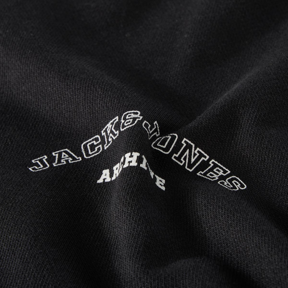 Jack&Jones Sweatshirt mit Label-Print schwarz