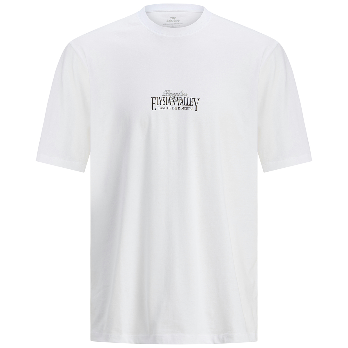 Jack&Jones T-Shirt mit Print auf Vorder- und Rückseite weiß