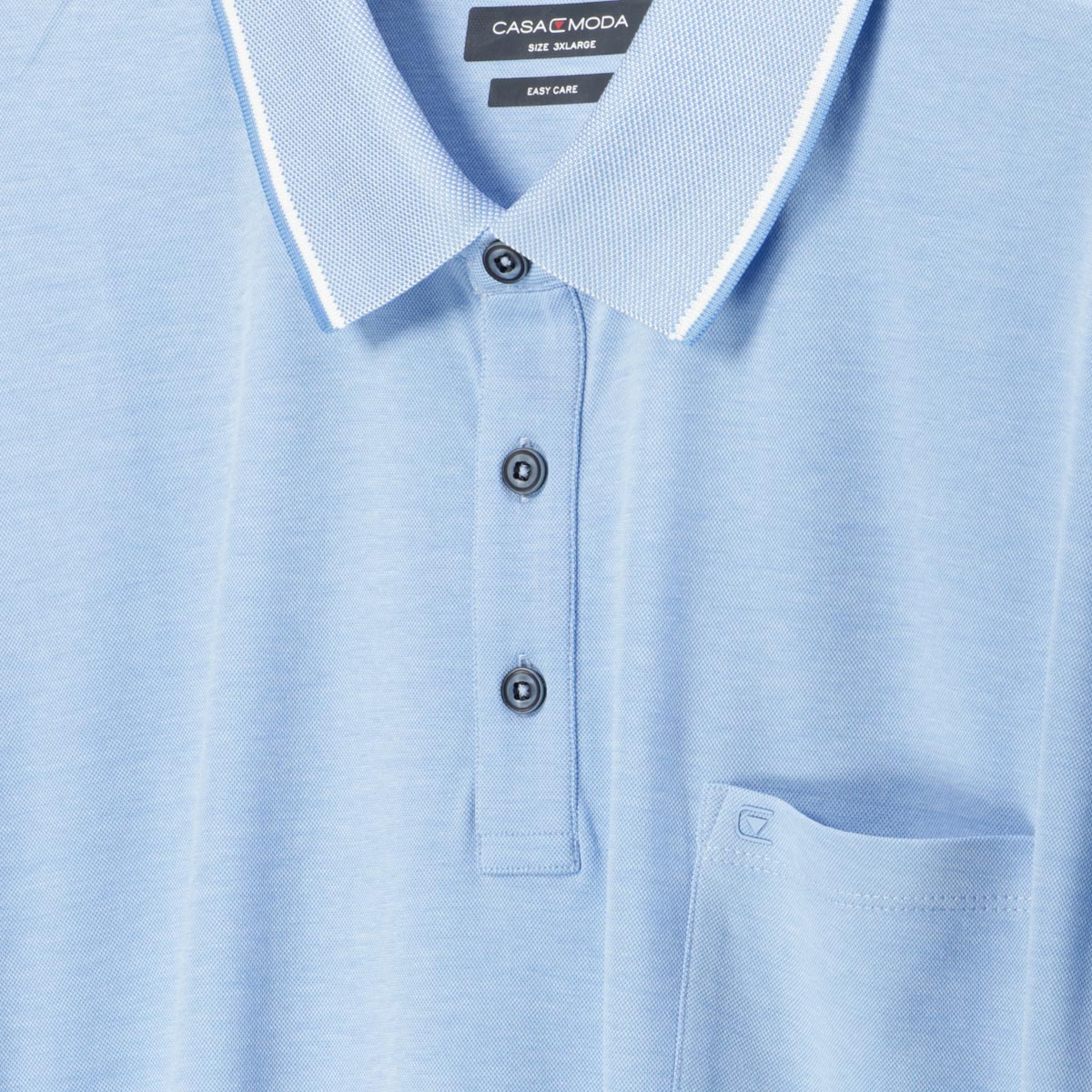 CASA MODA Poloshirt "Easy Care" blau
