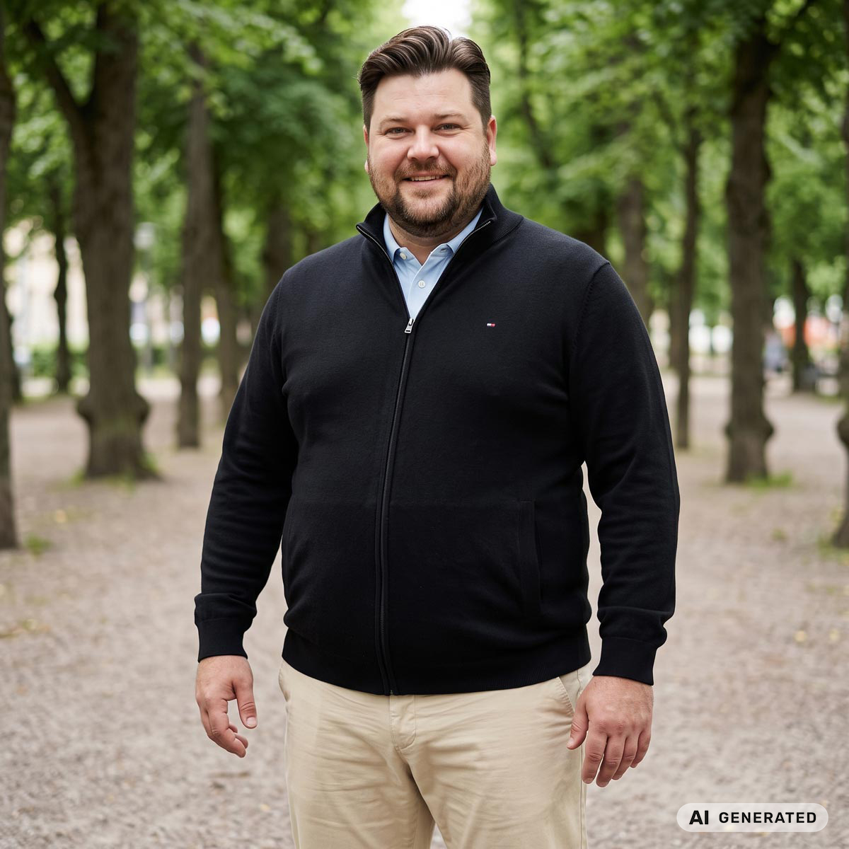 Tommy Hilfiger Strickjacke aus Baumwolle schwarz