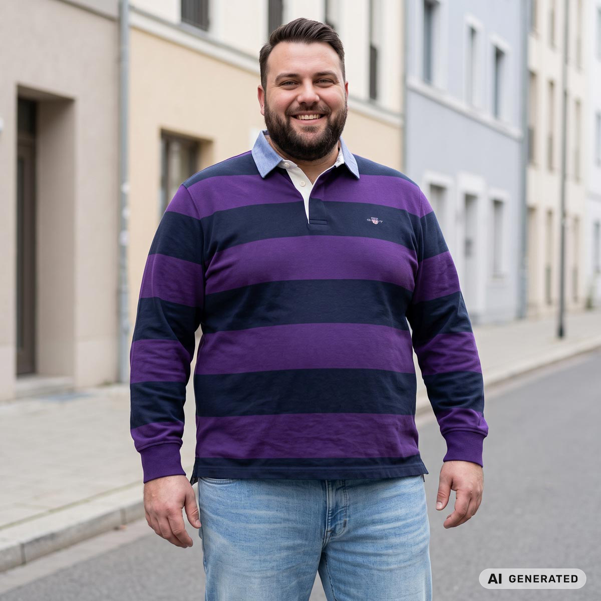 Gant Poloshirt aus Baumwolle lila