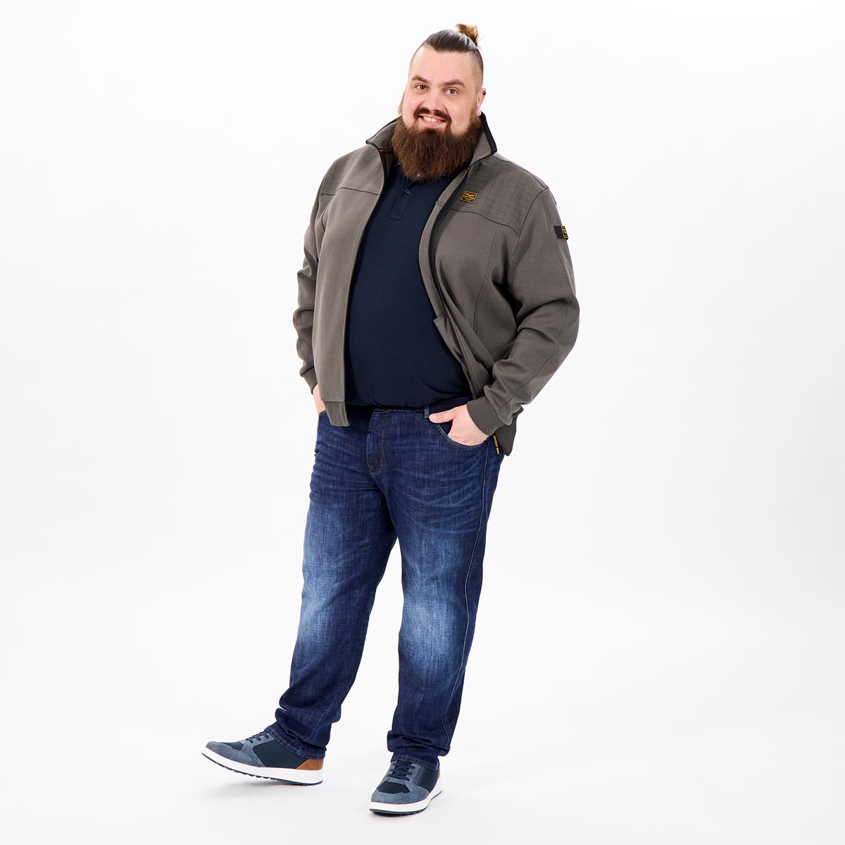 PME LEGEND Stretch-Jeans "Nightflight", Regular Fit mittelblau