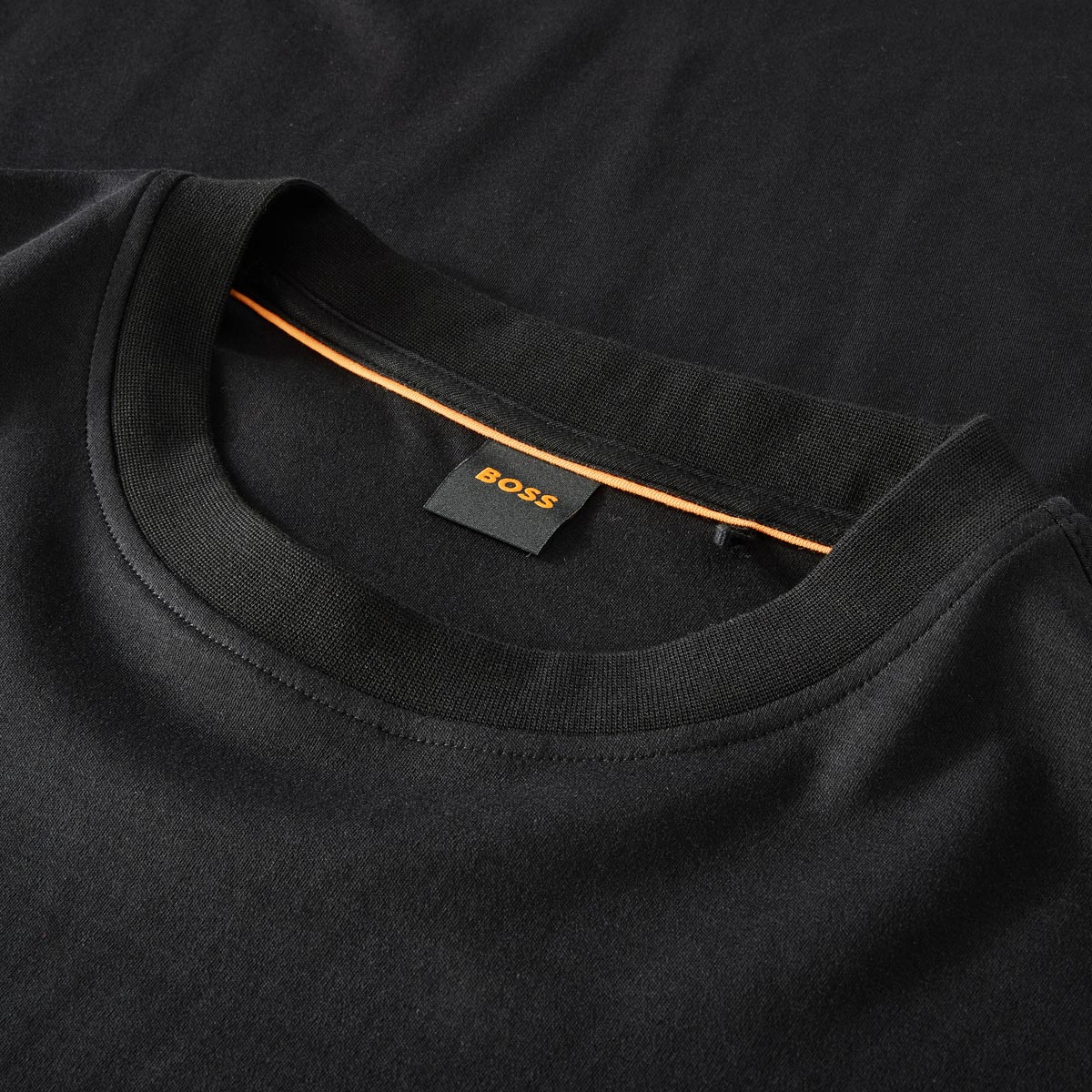 BOSS T-Shirt aus Baumwolle schwarz