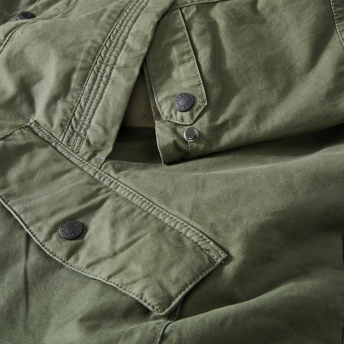 s.Oliver Wattierte Fieldjacket grün