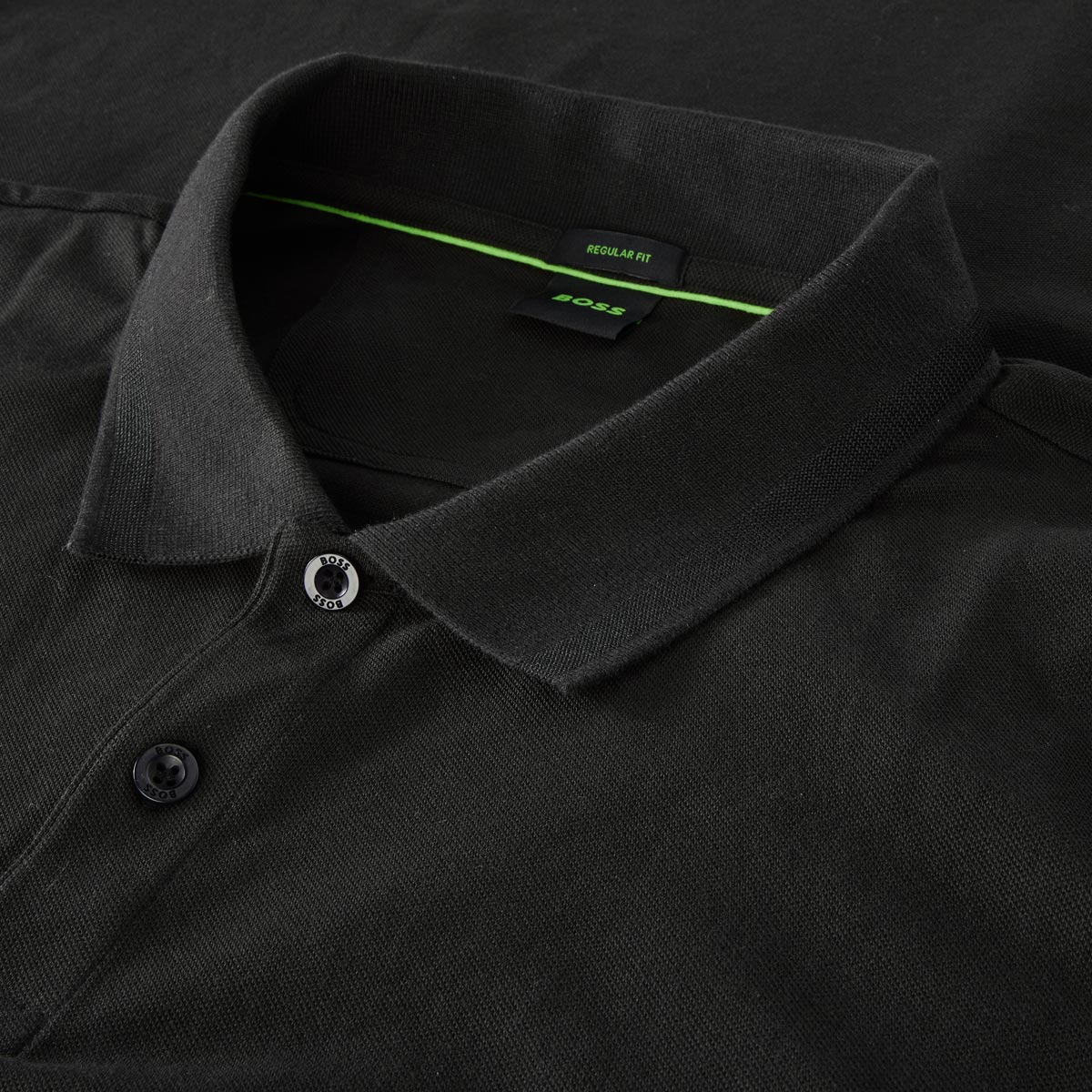 BOSS Poloshirt aus Baumwolle schwarz