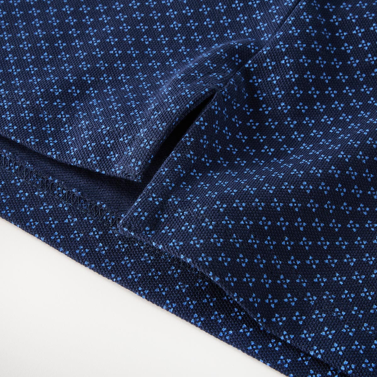 Tommy Hilfiger Poloshirt mit Allover-Muster dunkelblau