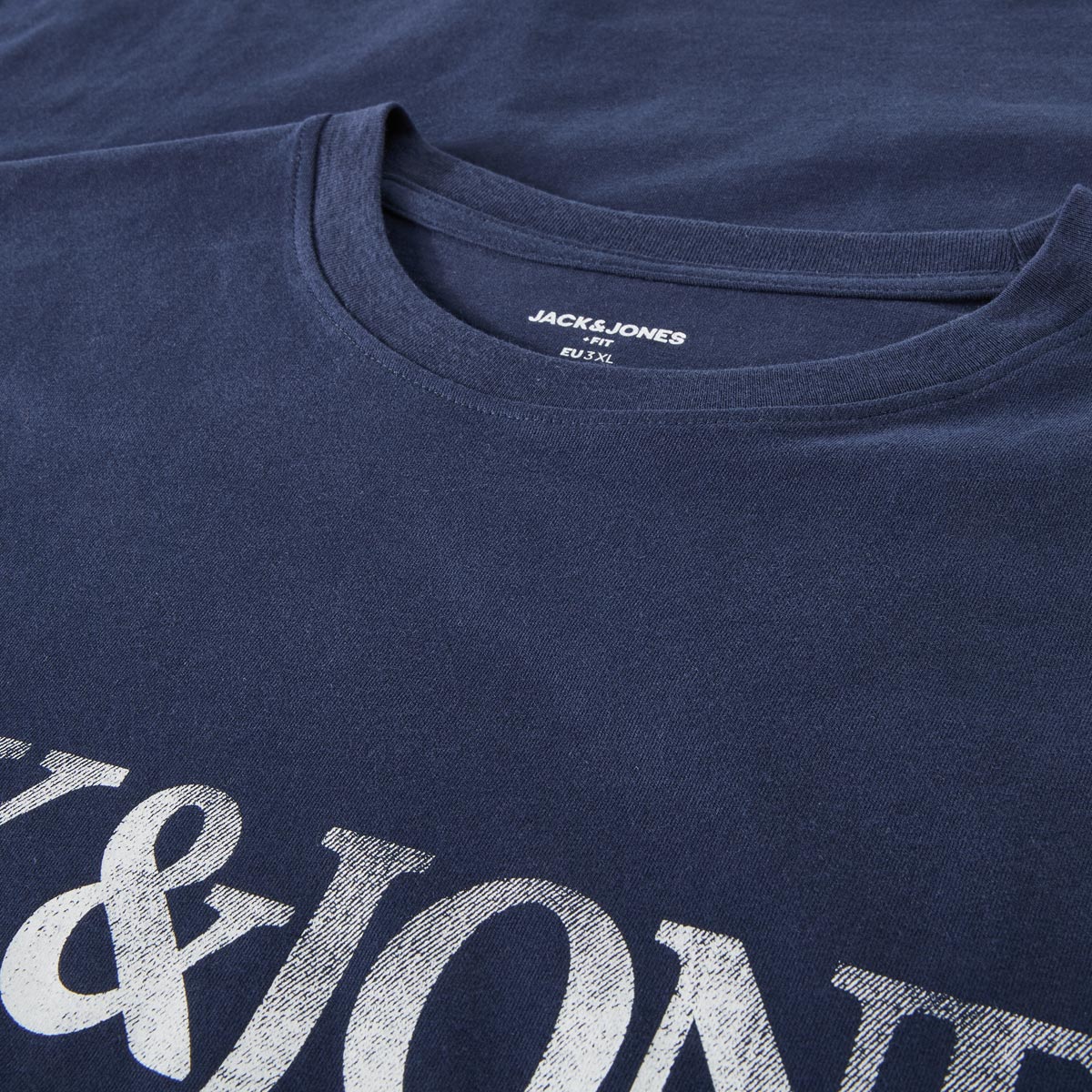 Jack&Jones T-Shirt mit Label-Print blau