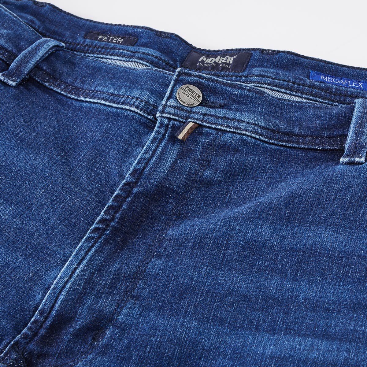 Pioneer Stretch-Jeans "Peter" in MegaFlex-Qualität, Loose Fit jeansblau