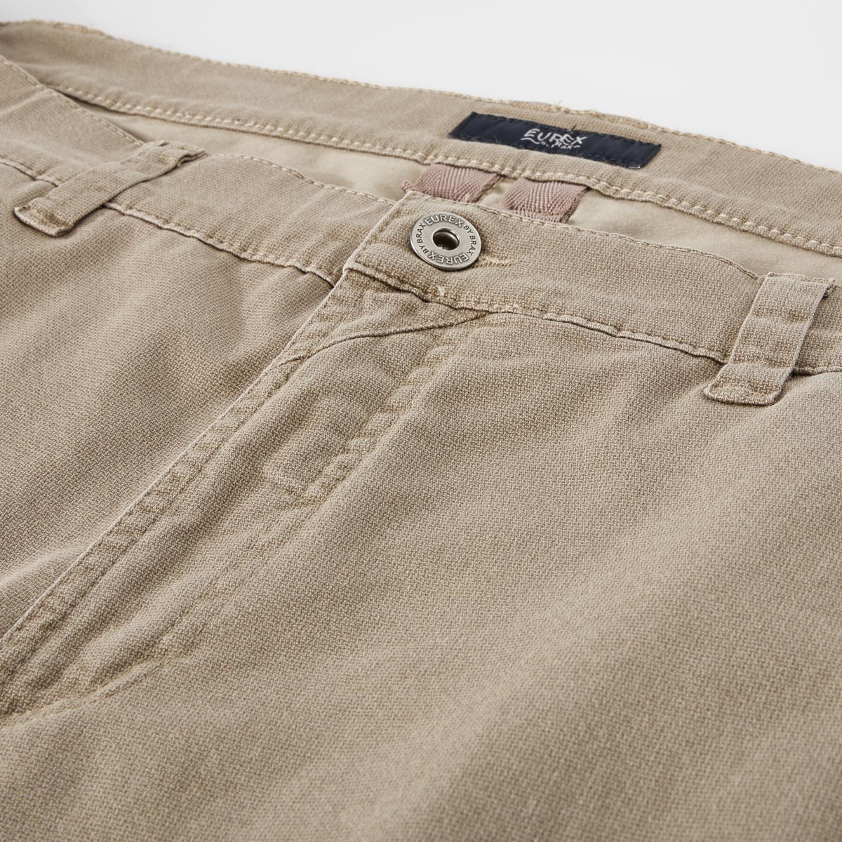 Eurex by Brax Stretch-Baumwollhose "Luke", Tapered Fit hellbraun