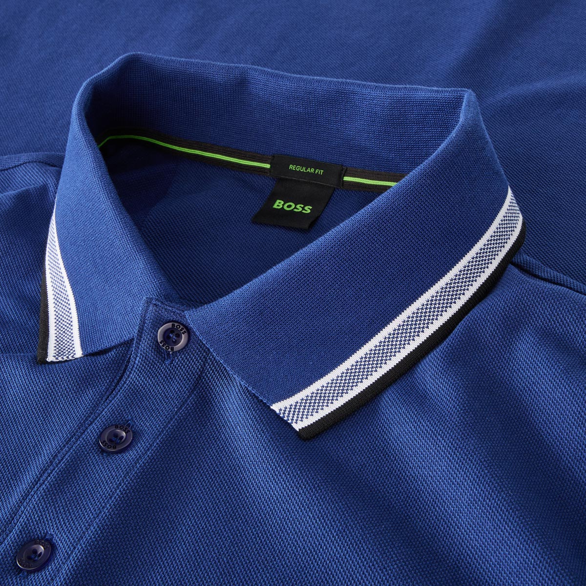 BOSS Poloshirt mit Kontrastdetails dunkelblau