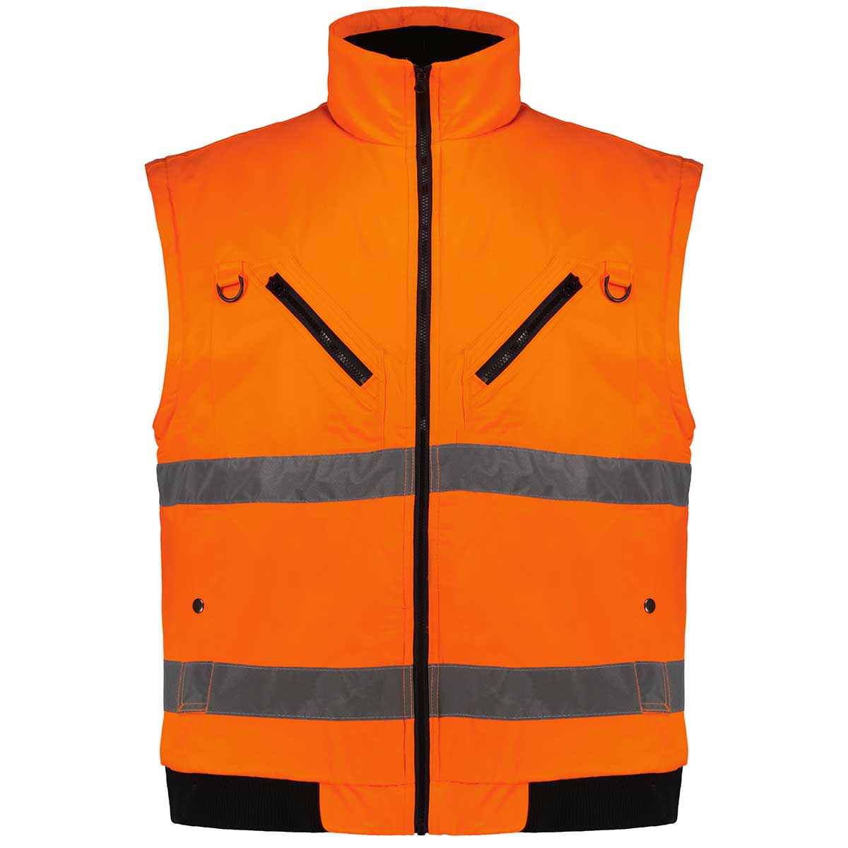 Abraxas Warnjacke gefüttert mit abnehmbaren Ärmeln orange