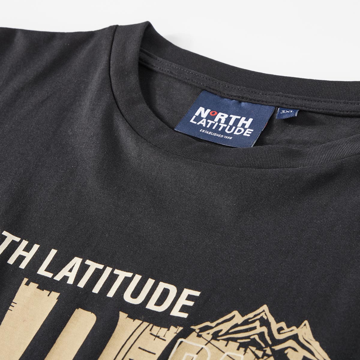 North T-Shirt mit Adventure-Print schwarz