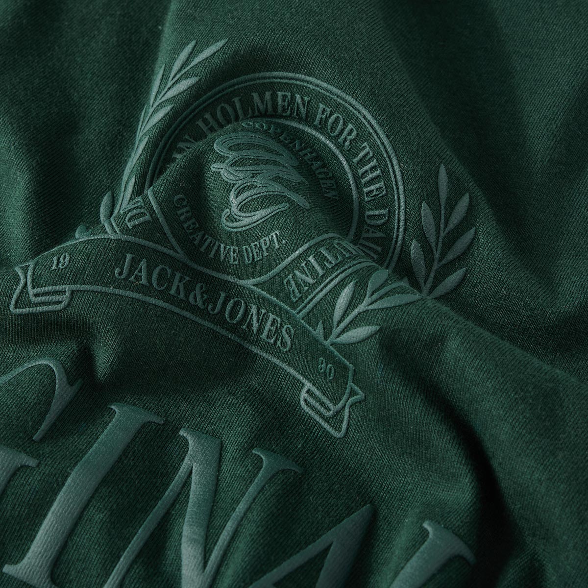 Jack&Jones T-Shirt mit Label-Print grün