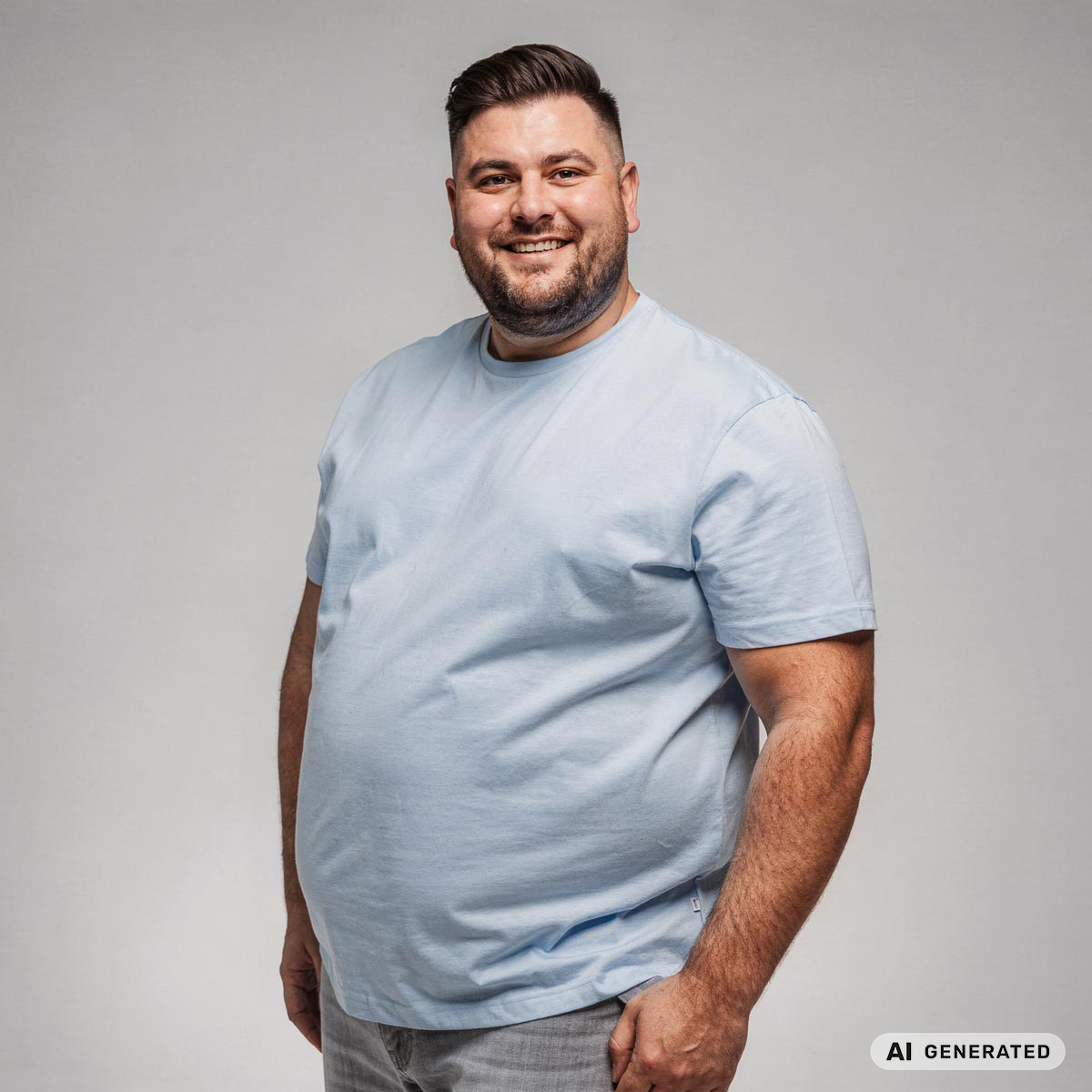 Pfundskerl T-Shirt aus Baumwolle hellblau