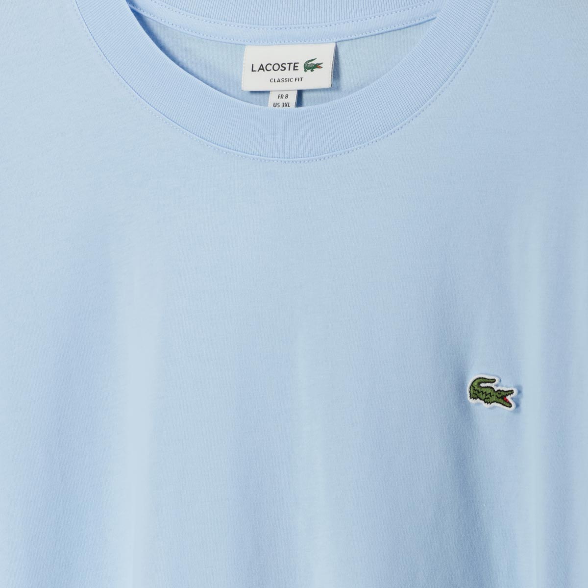 LACOSTE T-Shirt aus Baumwolle lichtblau
