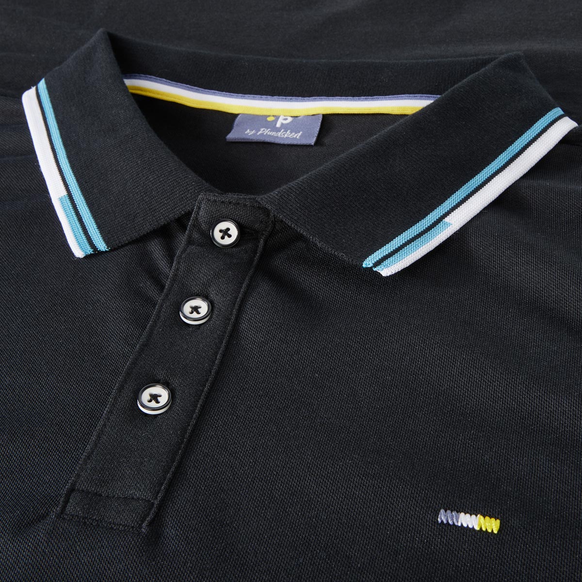 Pfundskerl Poloshirt mit Stretch schwarz