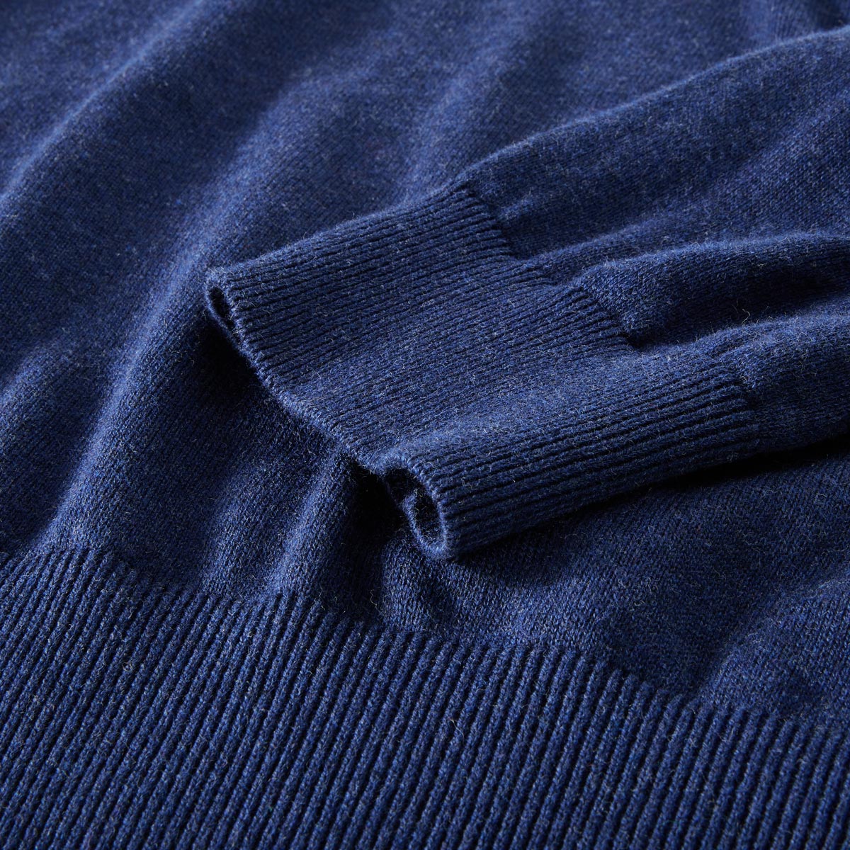 Pfundskerl Feinstrickpullover aus Baumwolle marine