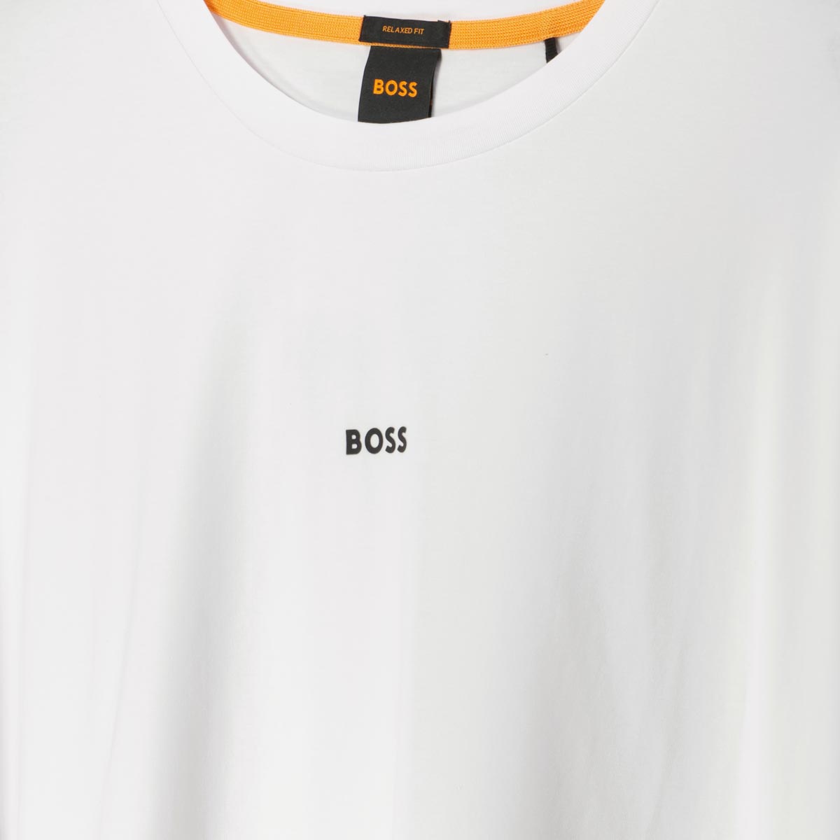 BOSS T-Shirt mit Elasthan weiß