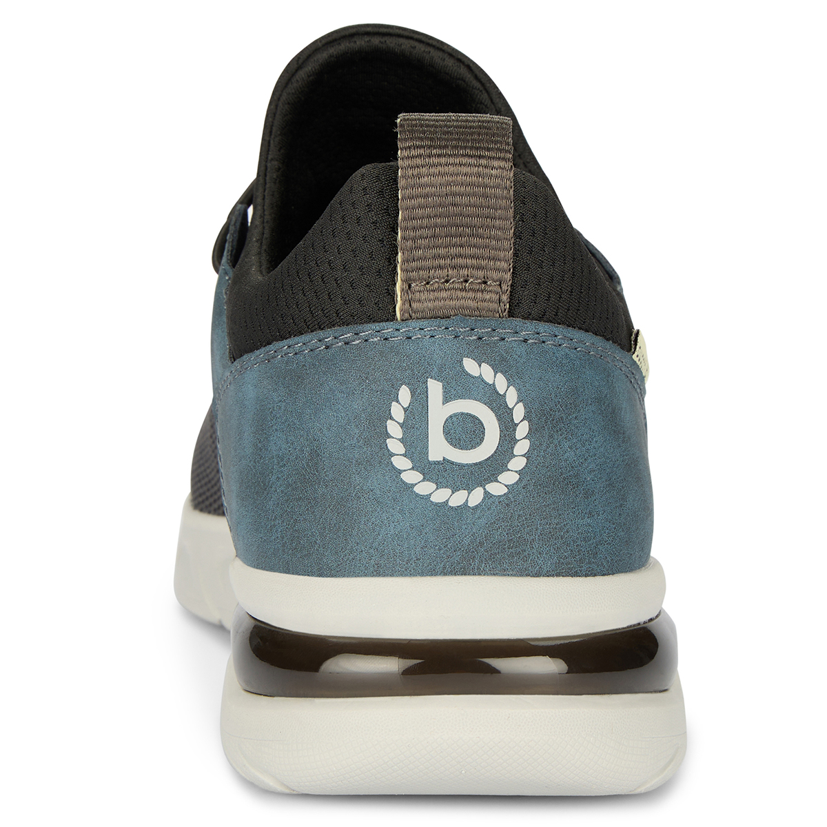 bugatti Sneaker mit elastischen Schnürsenkeln dunkelgrau