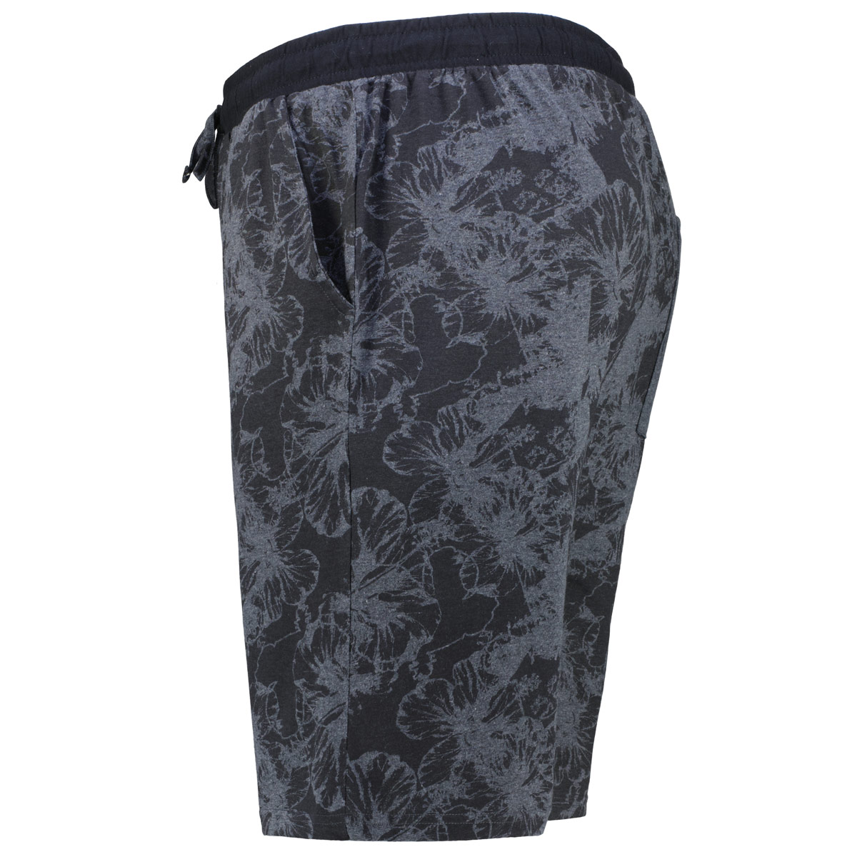 ADAMO Kurze Jogginghose mit Allover-Print anthrazit ADAMO Kurze Jogginghose mit Allover-Print anthrazit