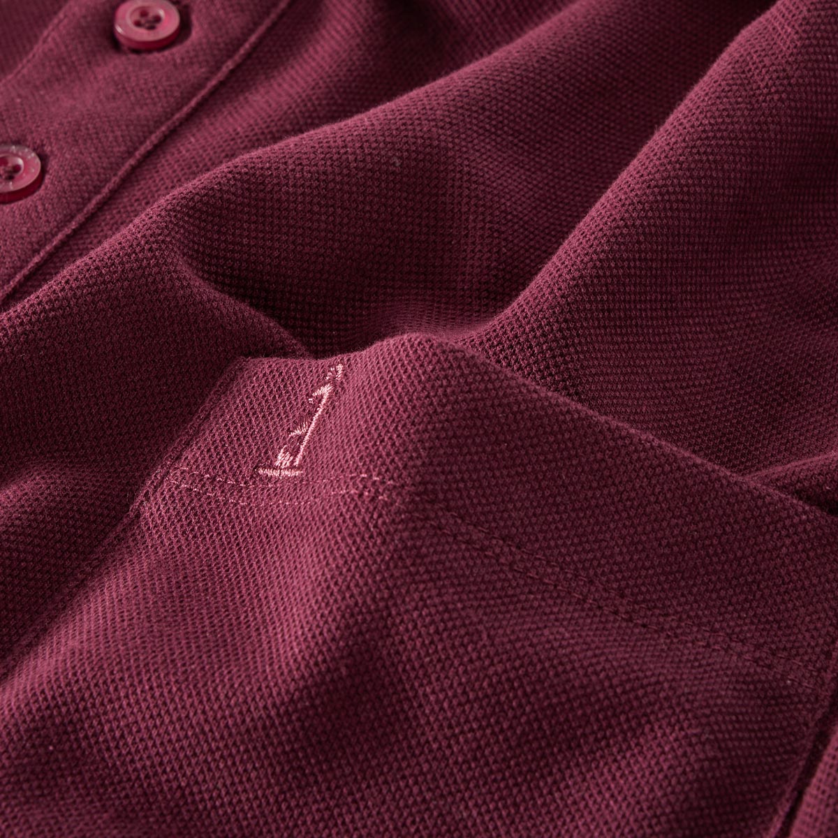 North Basic-Poloshirt dunkelrot