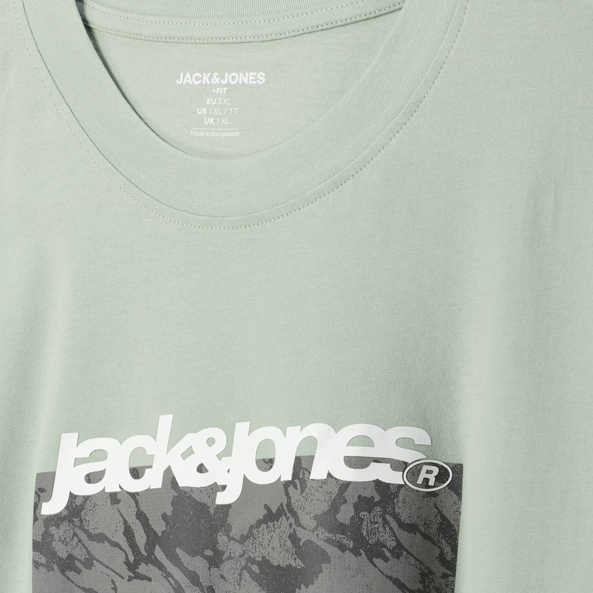 Jack&Jones T-Shirt mit Label-Print mint