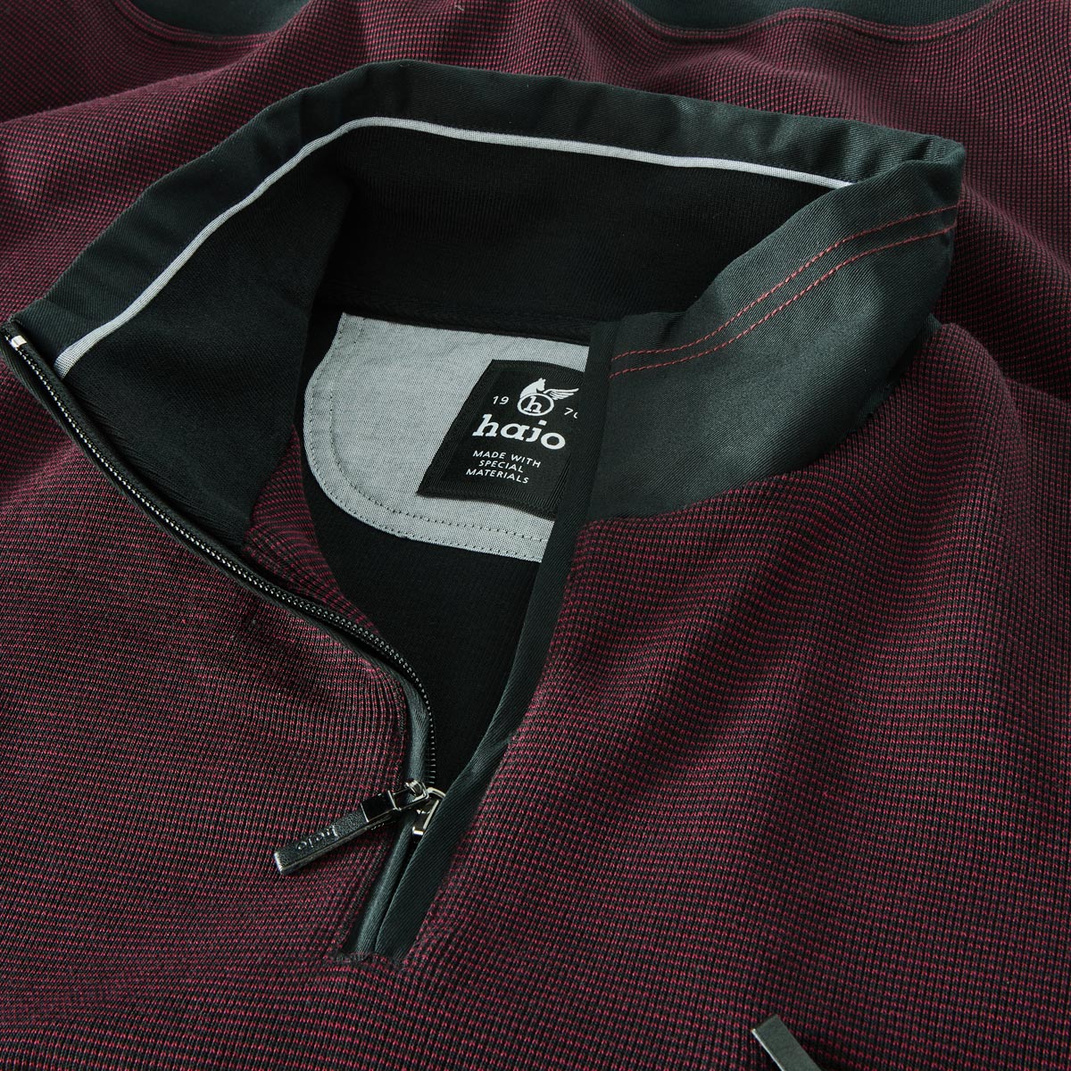 Hajo Sweatshirt "Stay Fresh", bügelfrei dunkelrot