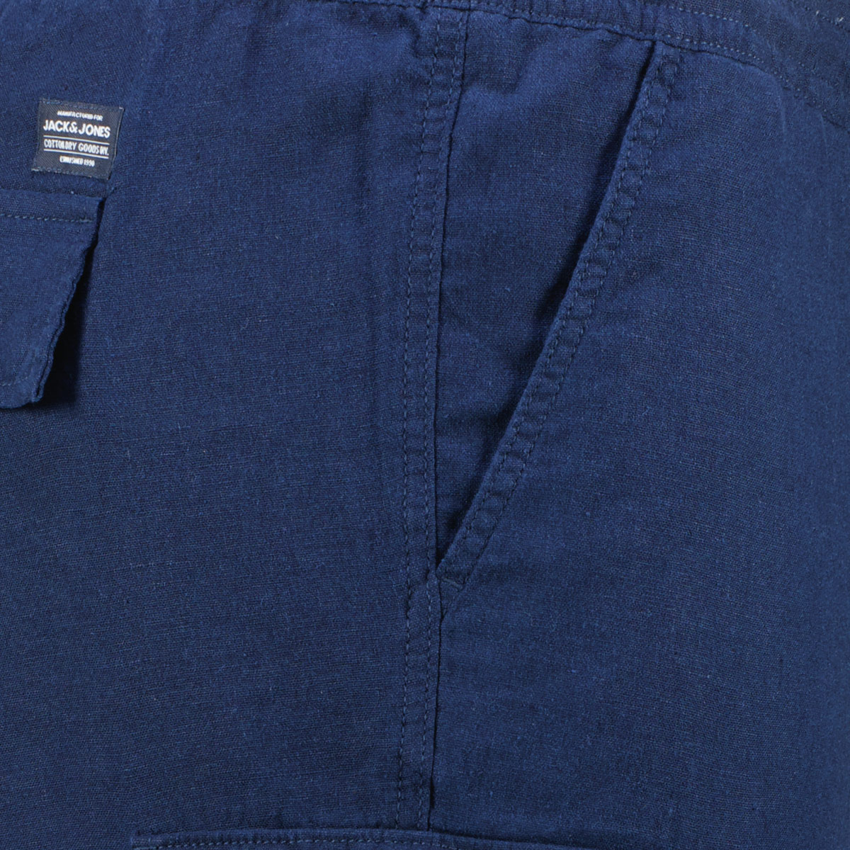Jack&Jones Cargo-Shorts aus Leinenmischung marine