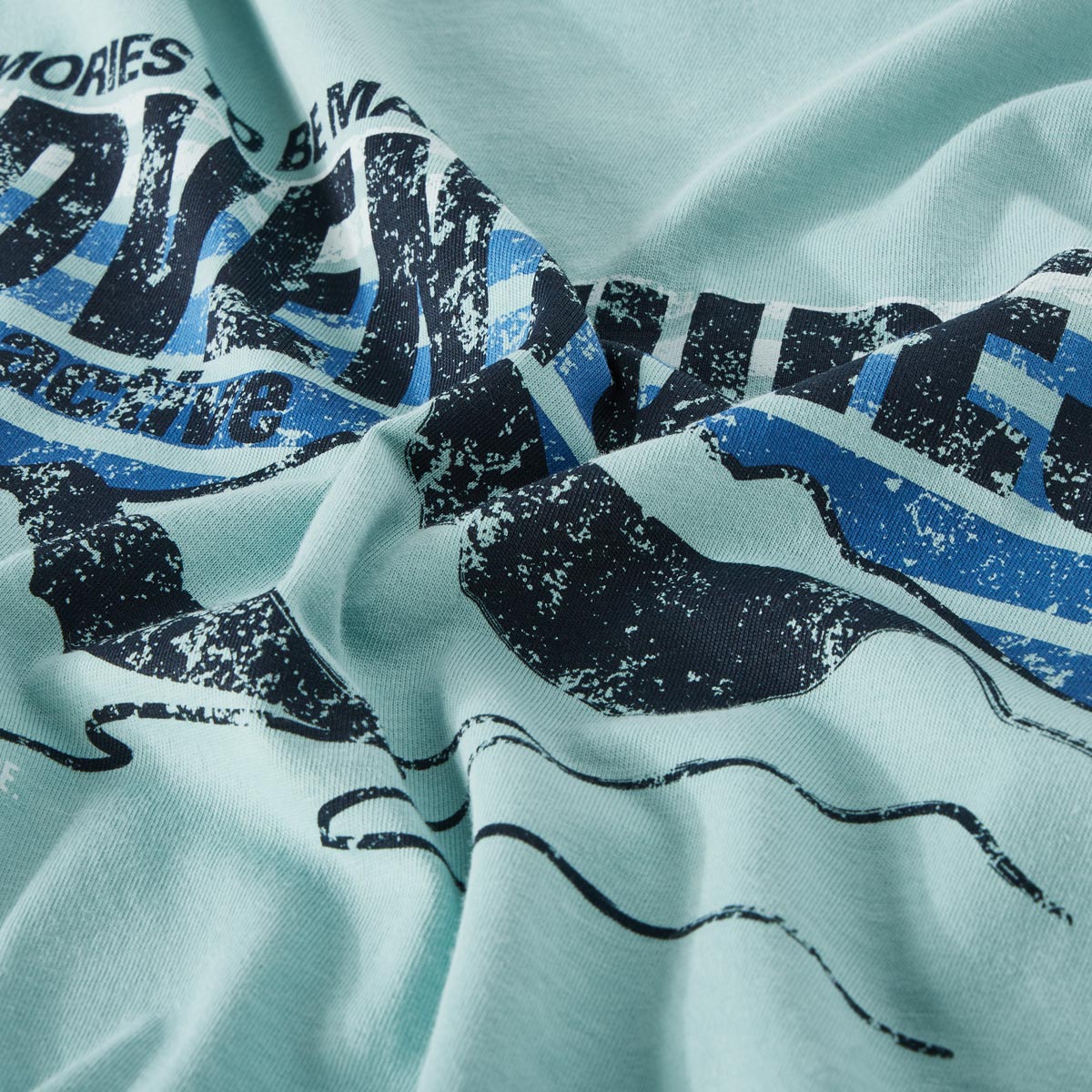 camel active T-Shirt mit Print grün