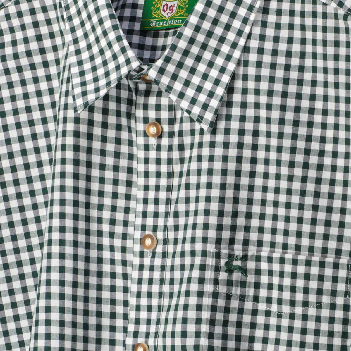 Orbis Trachtenhemd aus Baumwollmischung oliv