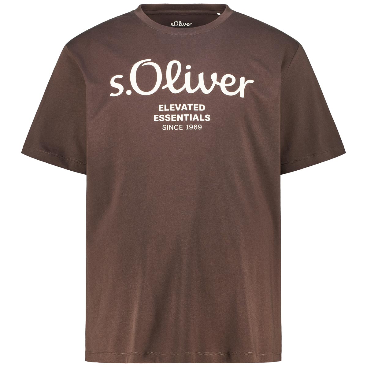 T-Shirt mit Label-Print