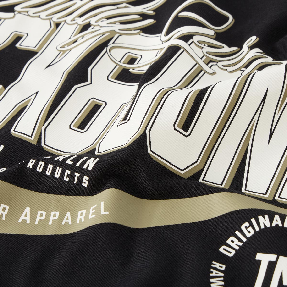 Jack&Jones T-Shirt mit Label-Print schwarz